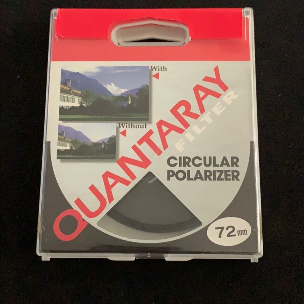 72mm Quantaray Polarizer Filter for Camera Lens